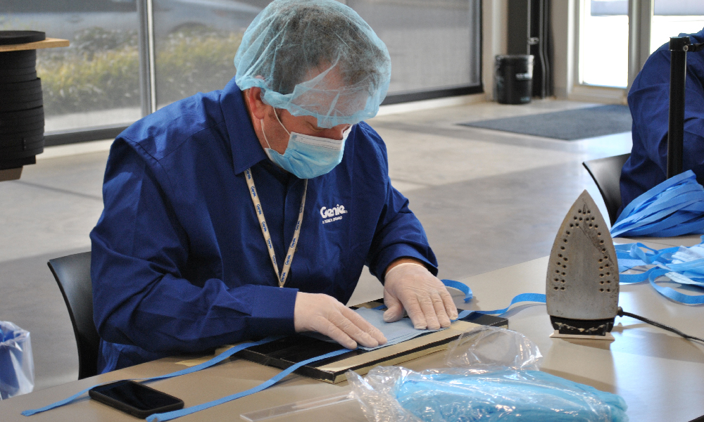 Coronavirus: Genie produces protective gear for healthcare personnel