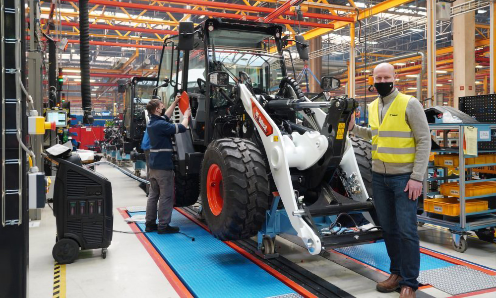 First Bobcat compact wheel loader leaves production line